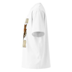 Unisex organic oversized high neck t-shirt